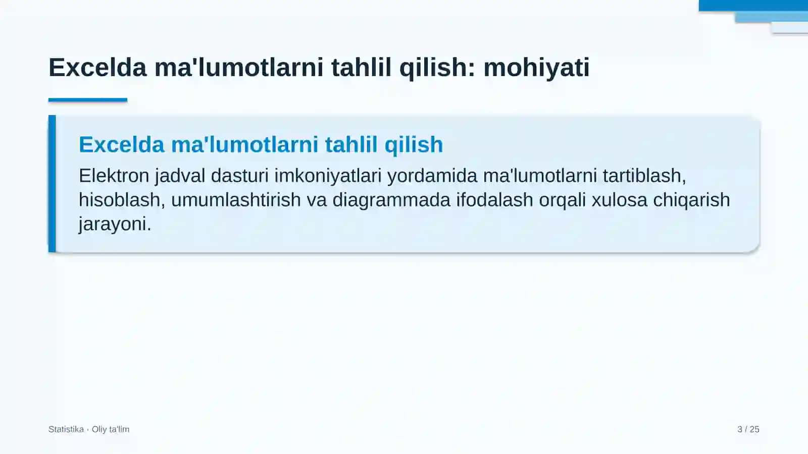 yaylov chorvachiligida excel dasturida ma'lumotlarni tahlil qilish 1509 3