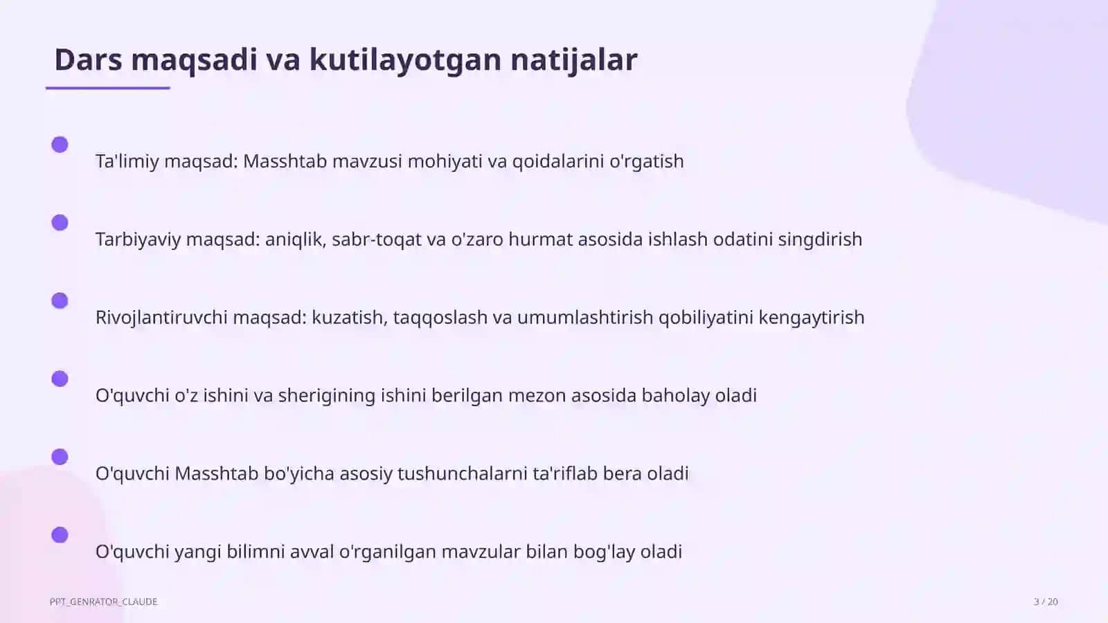 Masshtab (6-sinf) 3