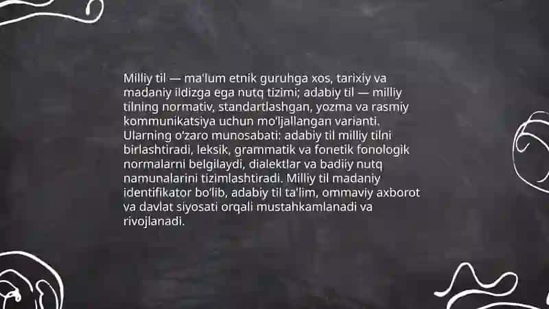 Milliy til adabiy til. Fonetik va fonalogik hodisalar Fonetik va fanalogik hodisalar 3