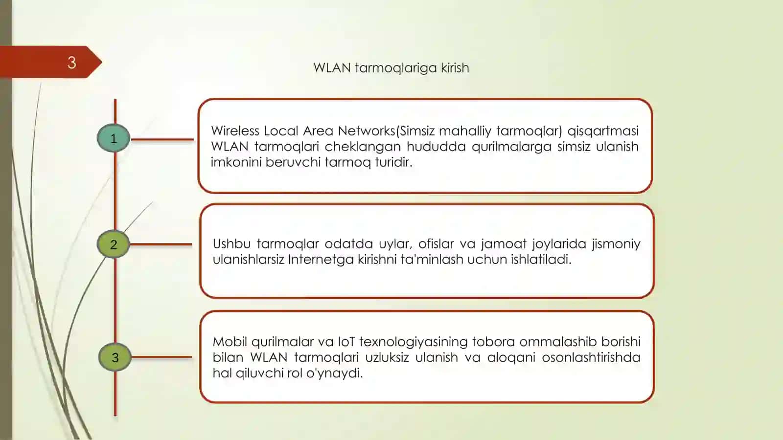 WLAN tarmoqlari 3