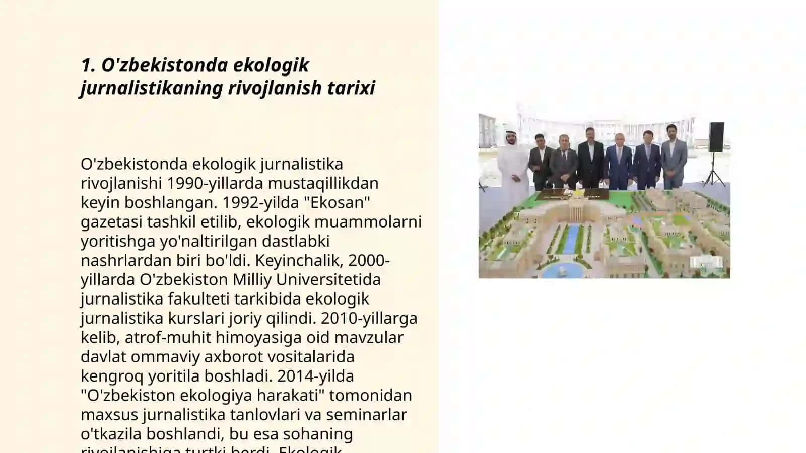 O'zbekistonda ekologik jurnalistikaning holati va xalqaro tajriba 3