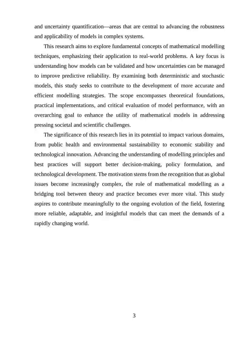 Mathematical Modelling Techniques 3