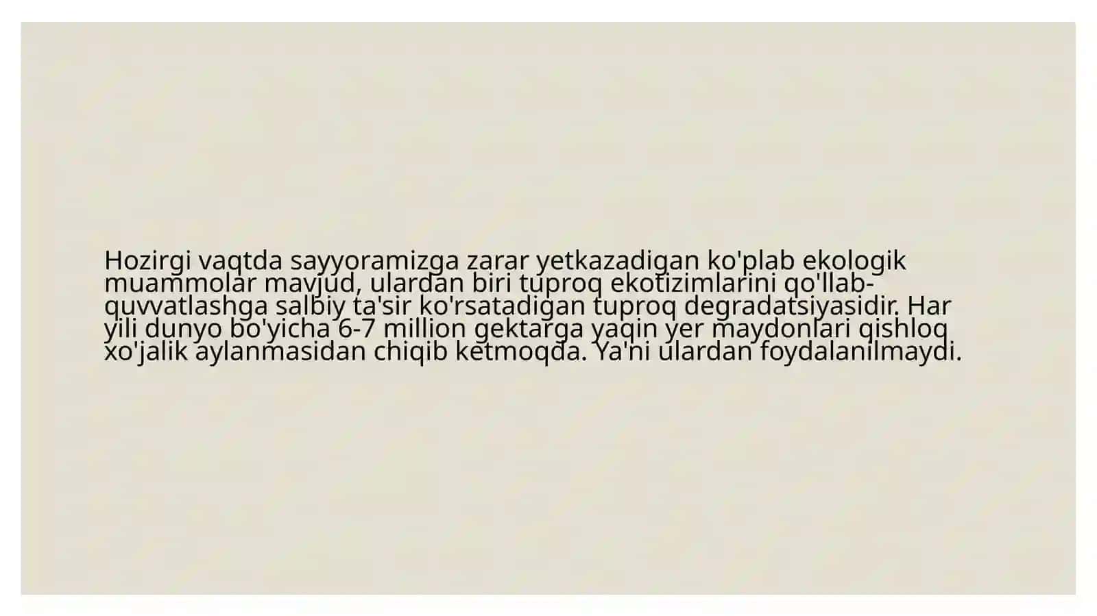 Tuproq degradatsiyasi 3