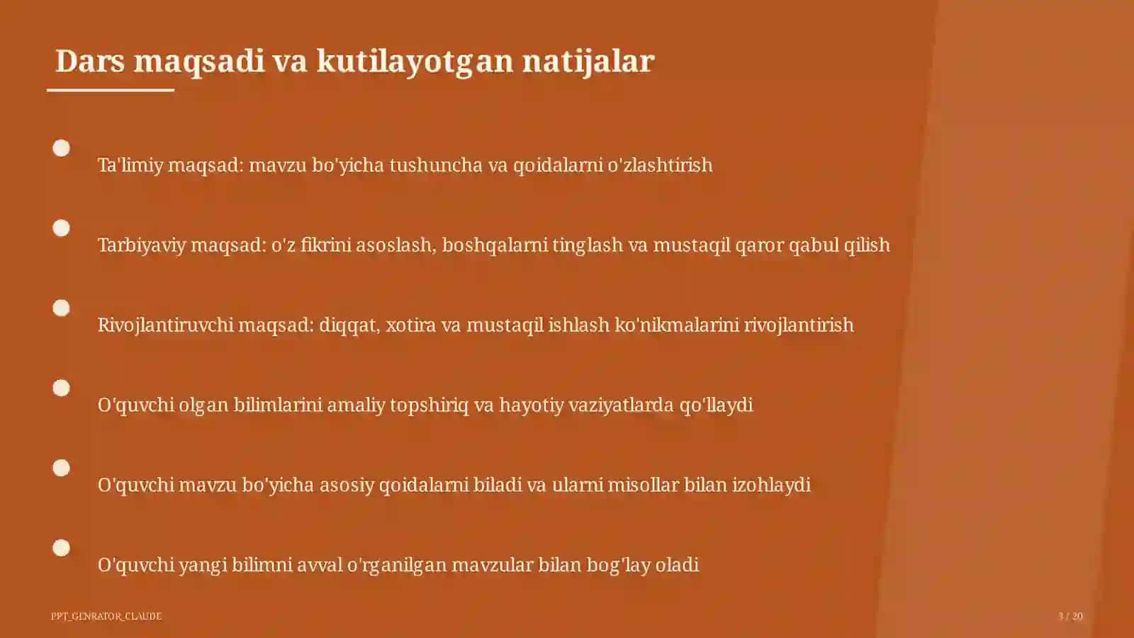 Tasviriy san'at va musiqa (1–7) — mustaqil o'rganish 3