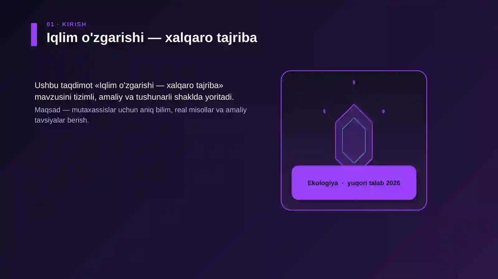 Iqlim o'zgarishi — xalqaro tajriba 3