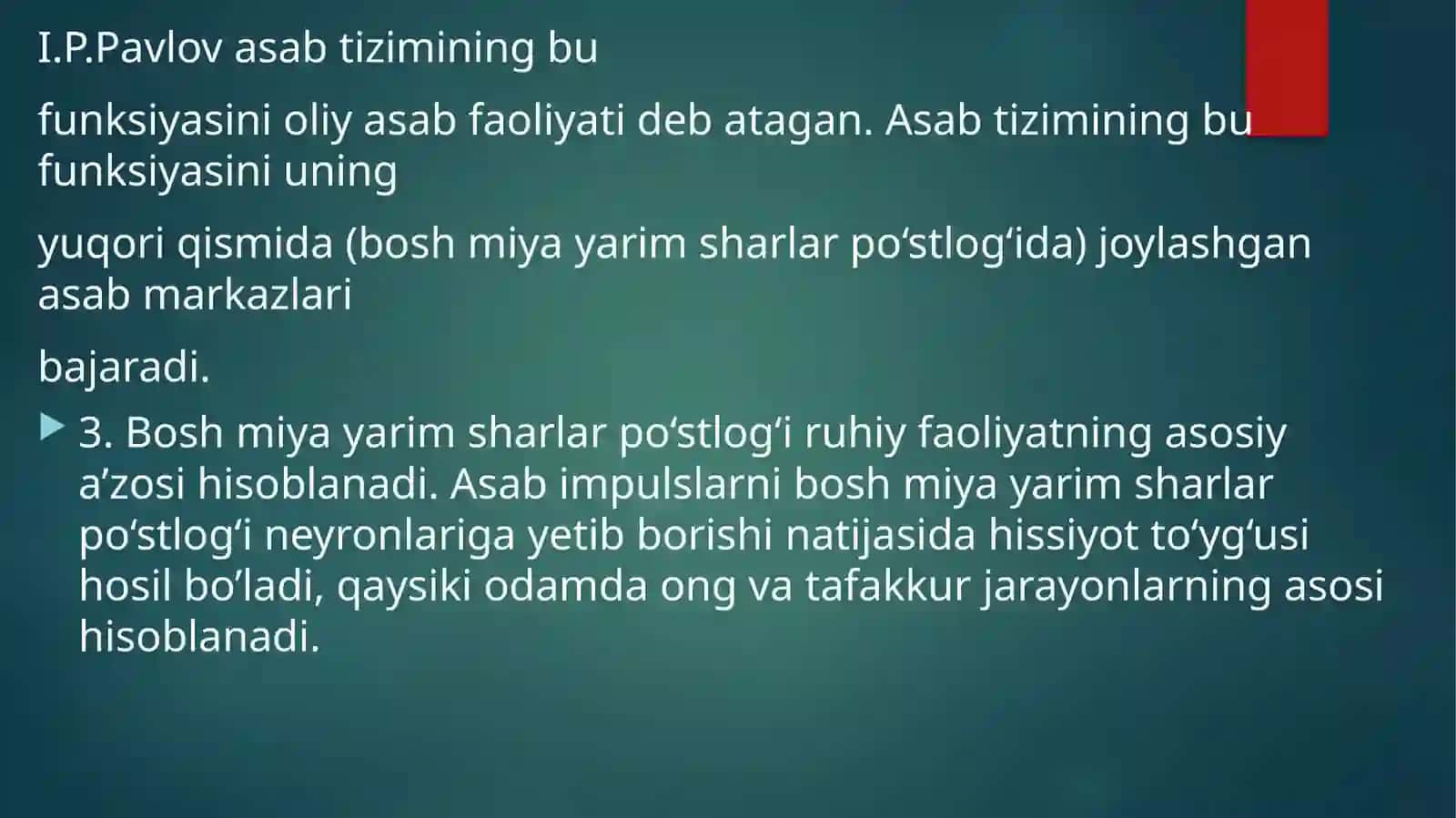 Asab tizimi 3