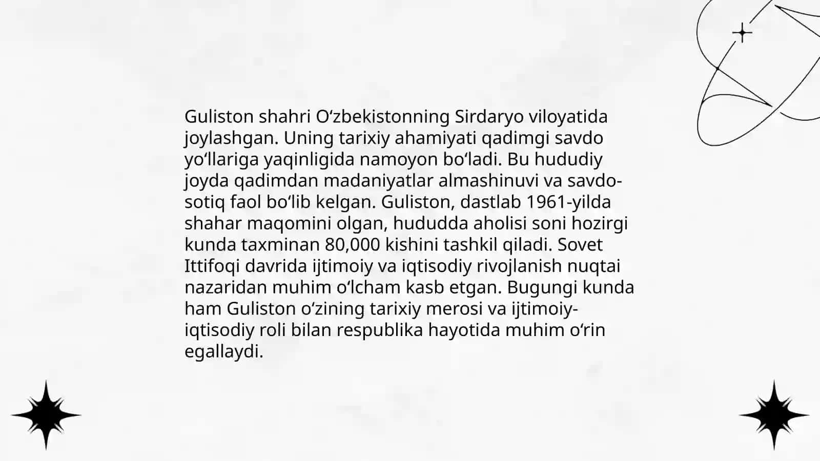 Guliston Shahri Tarixi 3