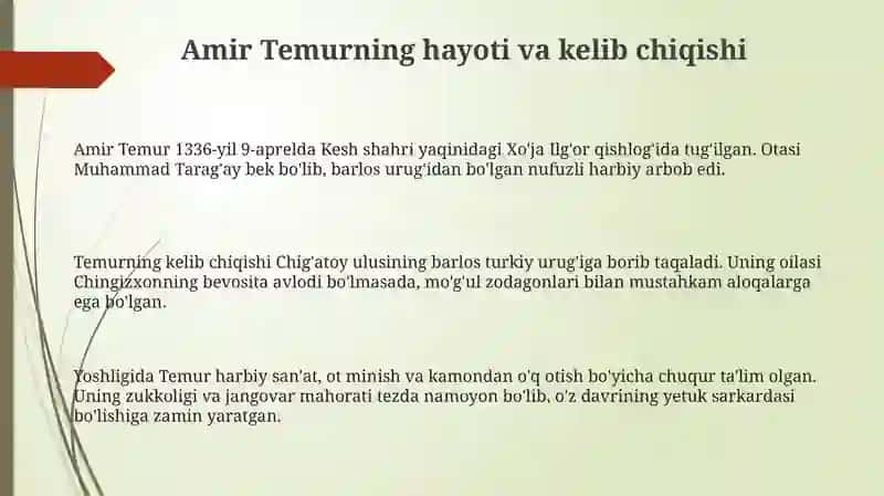 Amir Temur Buyuk davlat arbobi 3