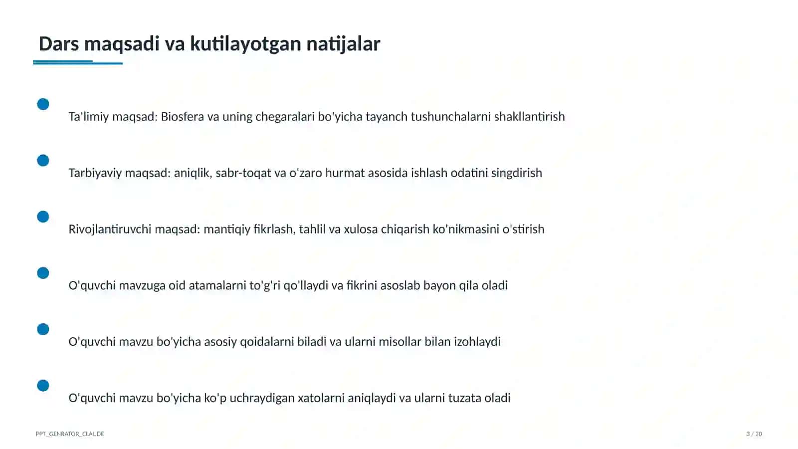 Biosfera va uning chegaralari (10-sinf) 3