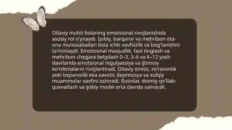 Bola rivojlanishida muhitning ta’siri 3