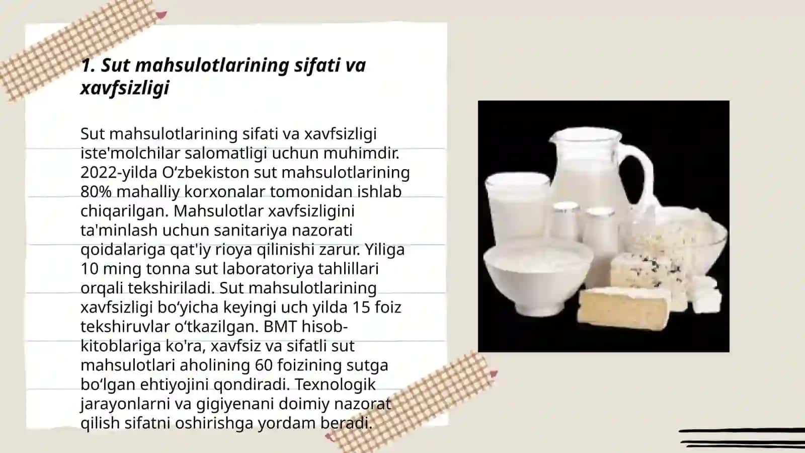 Sut mahsulotlarining sanitar-gigiyenik ekspertizasi 3