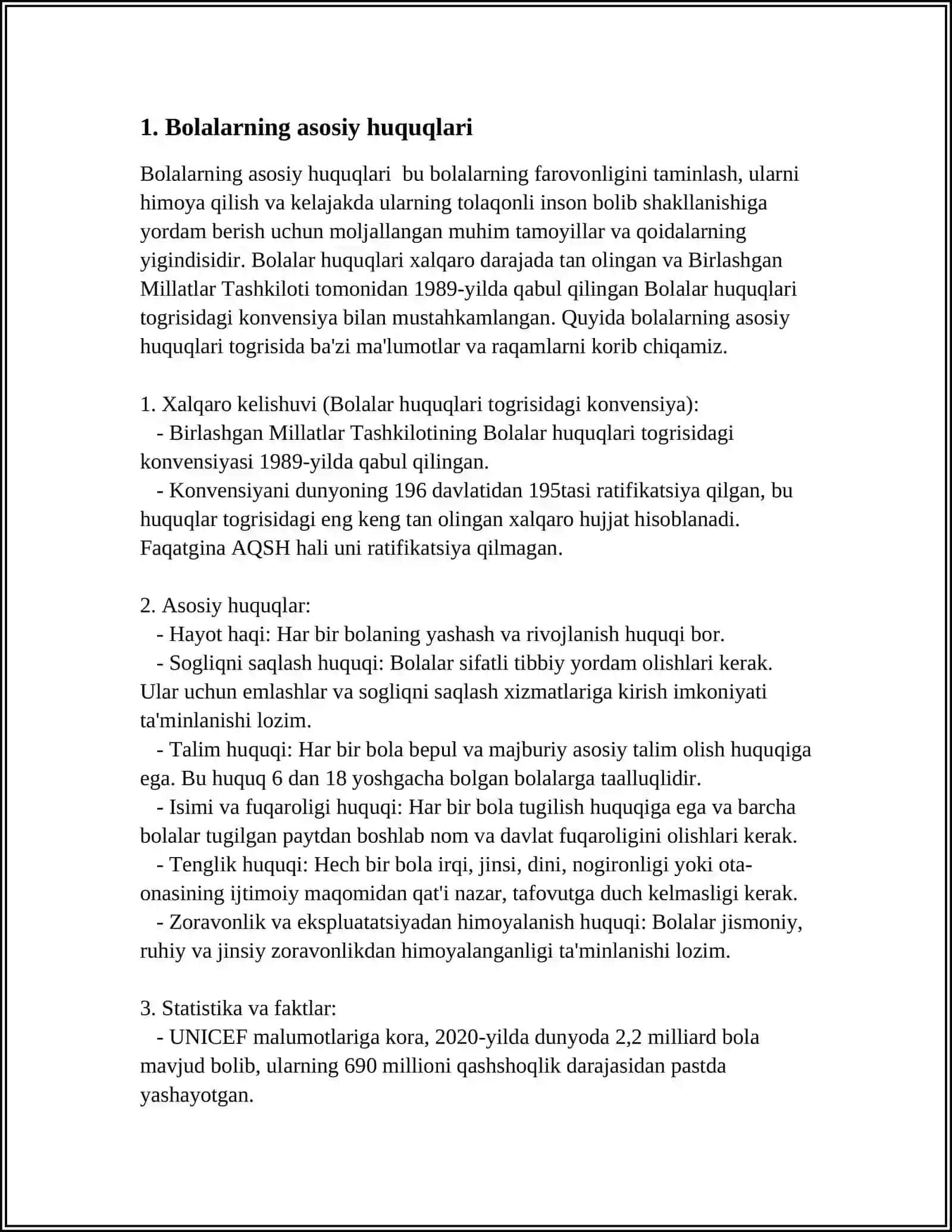 ISLOM HUQUQIDA BOLALARNING HUQUQLARI KAFOLATLARI 3