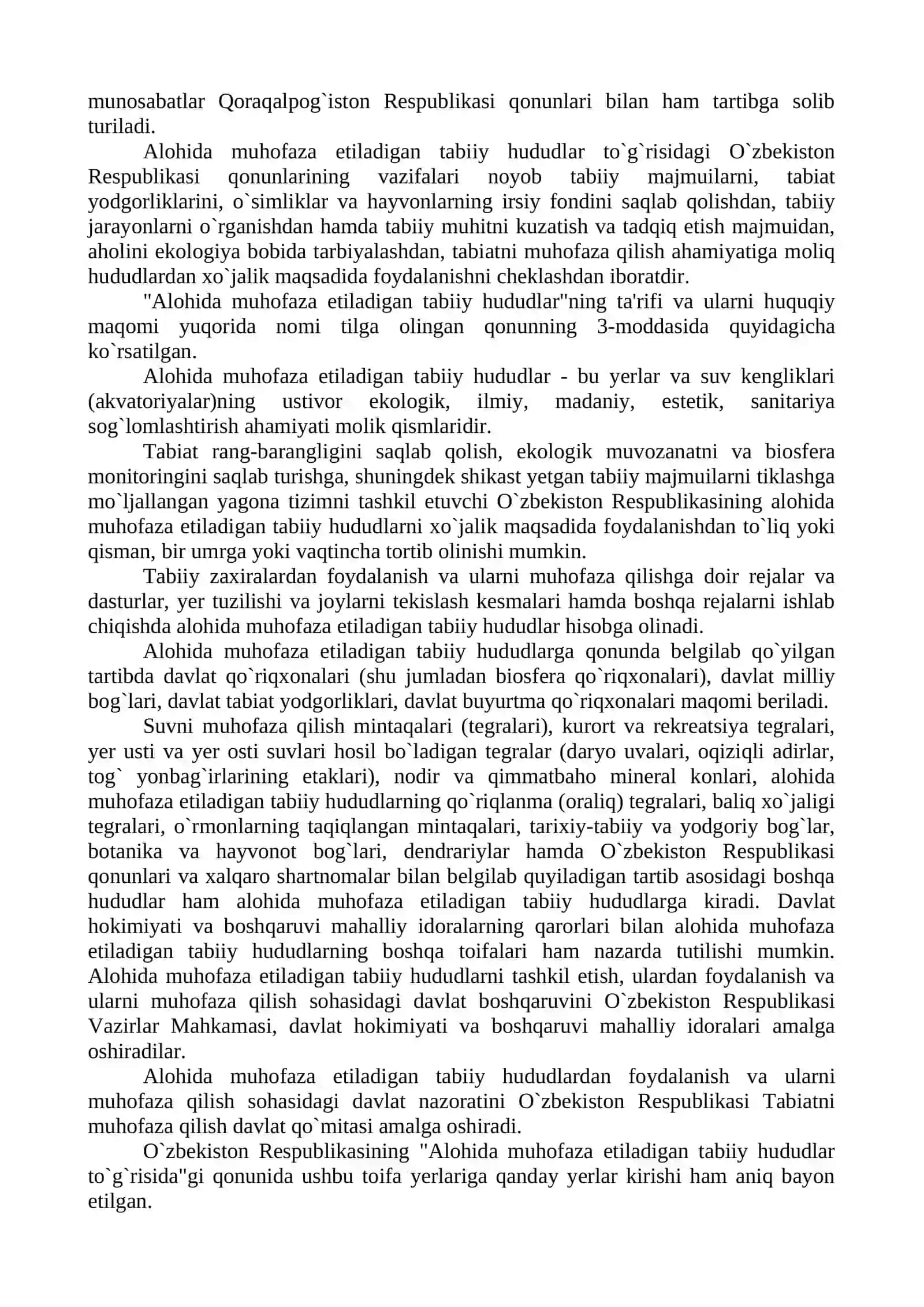 Muhofaza etiladigan hudud tushunchasi va uning tavsiflanishi 3