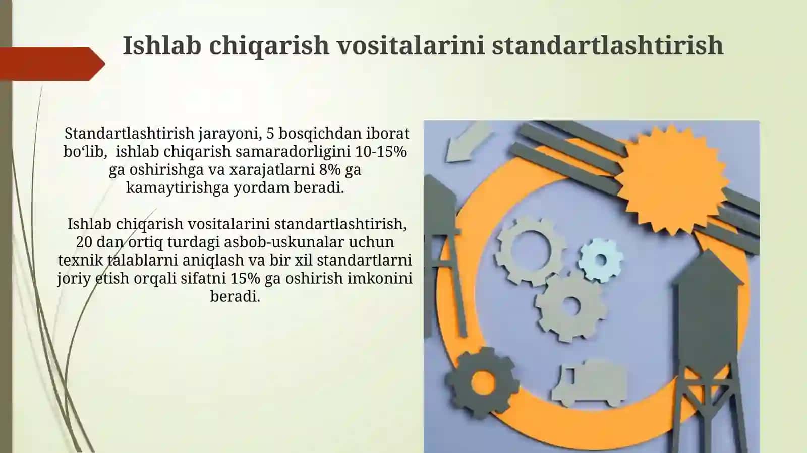 Ishlab chiqarishni texnologik tayyorlashning yagona tizimi standartlari 3