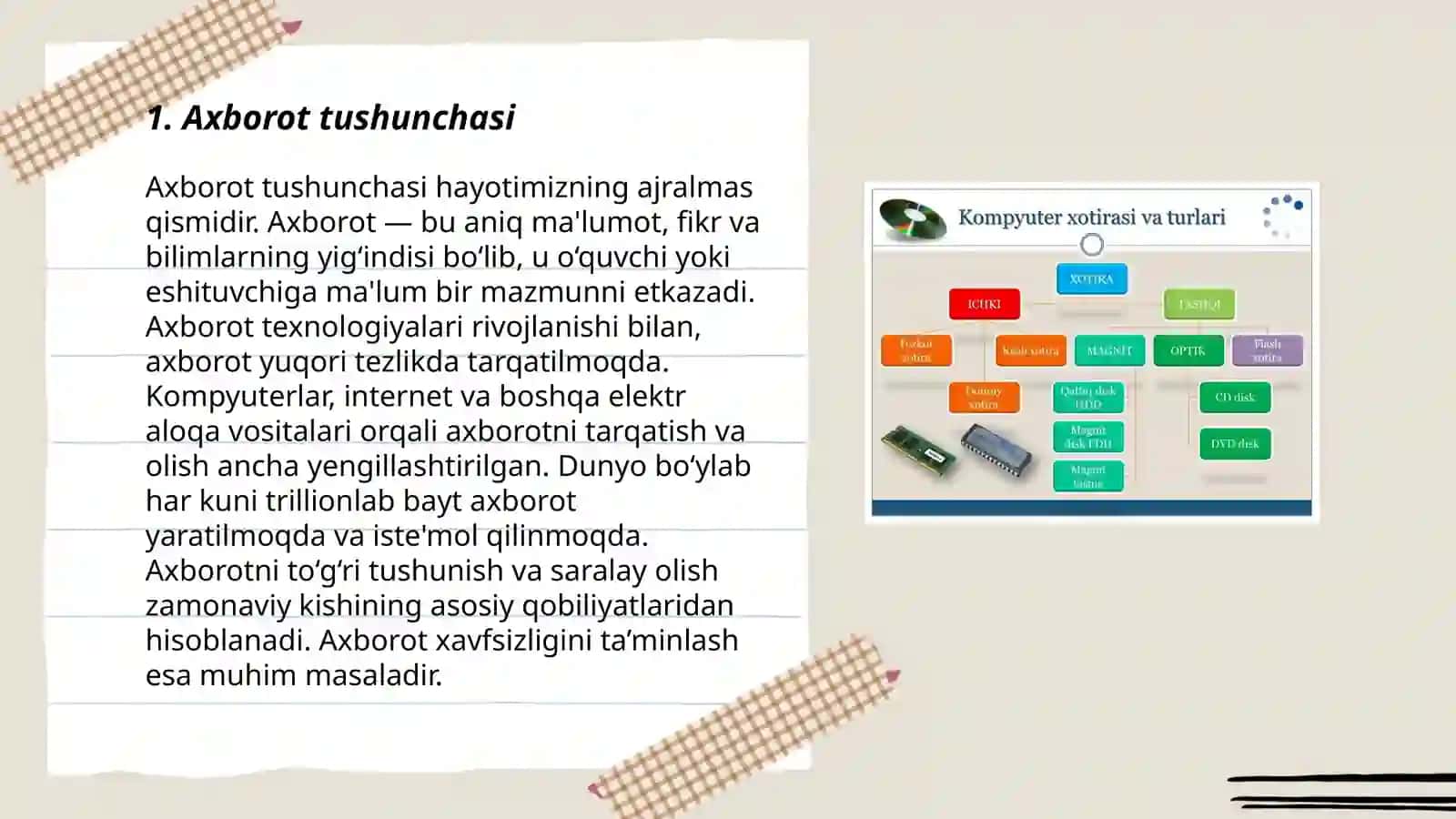 Axborot nima va uning turlari 3