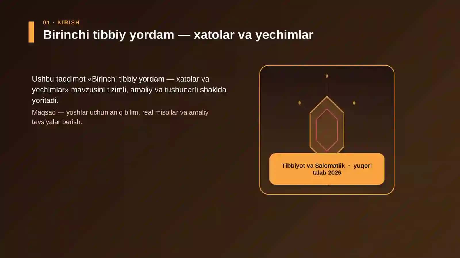 Birinchi tibbiy yordam — xatolar va yechimlar 3