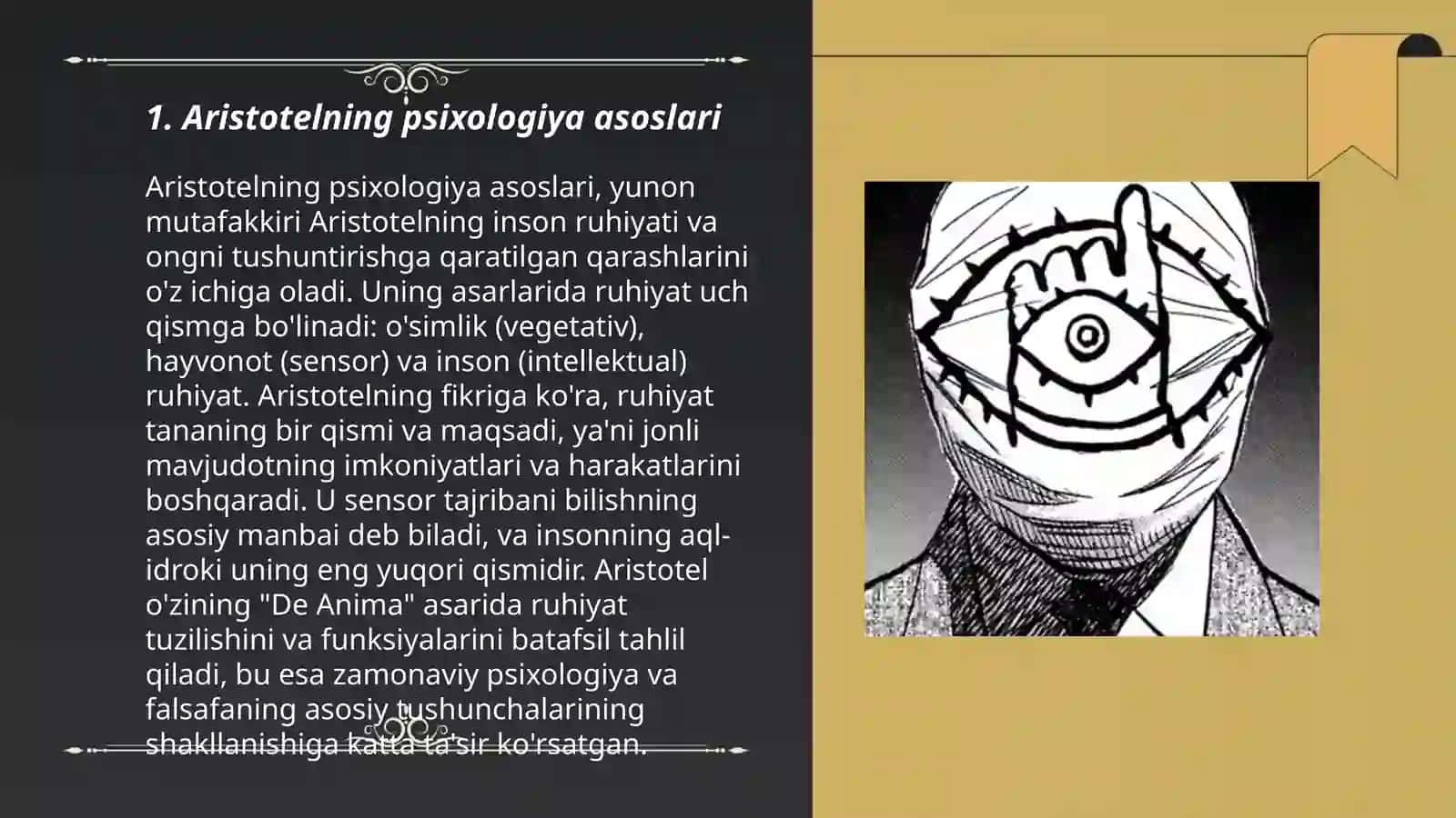 Aristotelning psixologiya faniga doir qarashlari 3