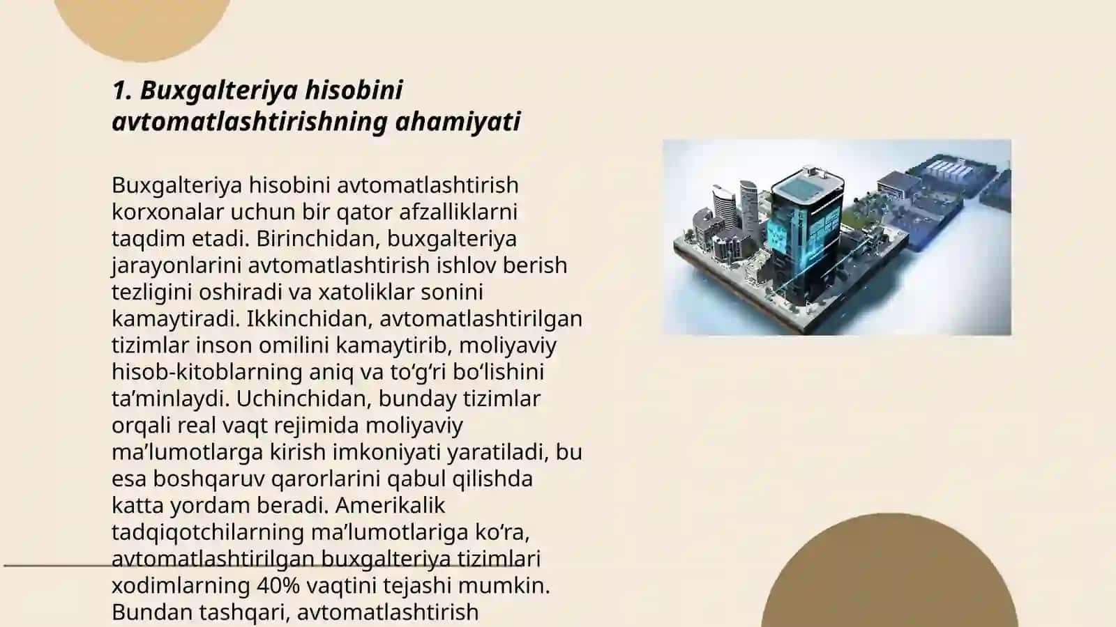 Kichik biznes korxonalarida buxgalteriya hisobini avtomatlashtirish tizimlari 3