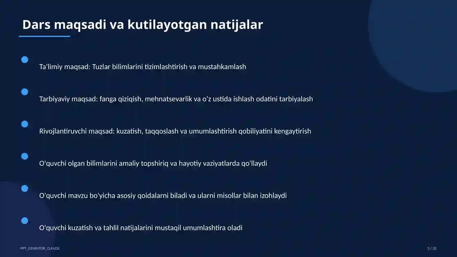 Tuzlar (8-sinf) 3
