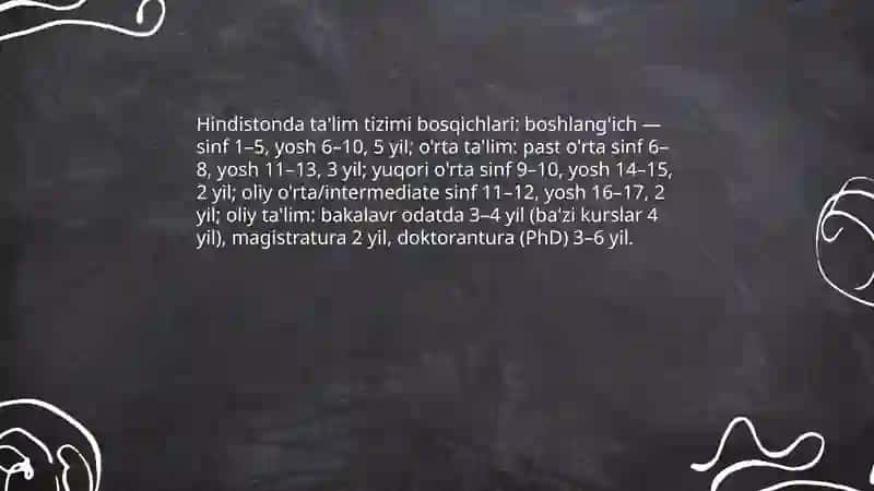 Hindiston ta'lim tizimi 3