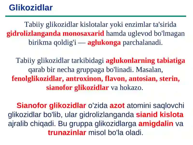 GLIKOZIDLAR 3