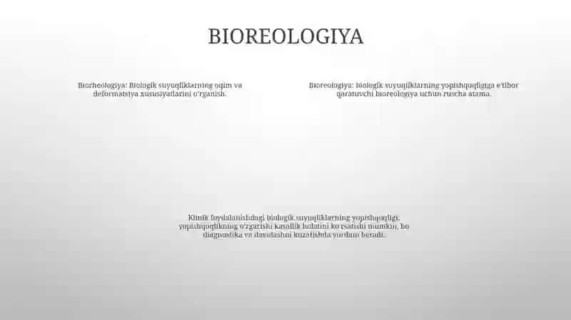 Bioreologiya. Biologik Suyuqliklarning Quvushqoqligi. Klinikada Qovushqoqlikdan Foydalanish 3