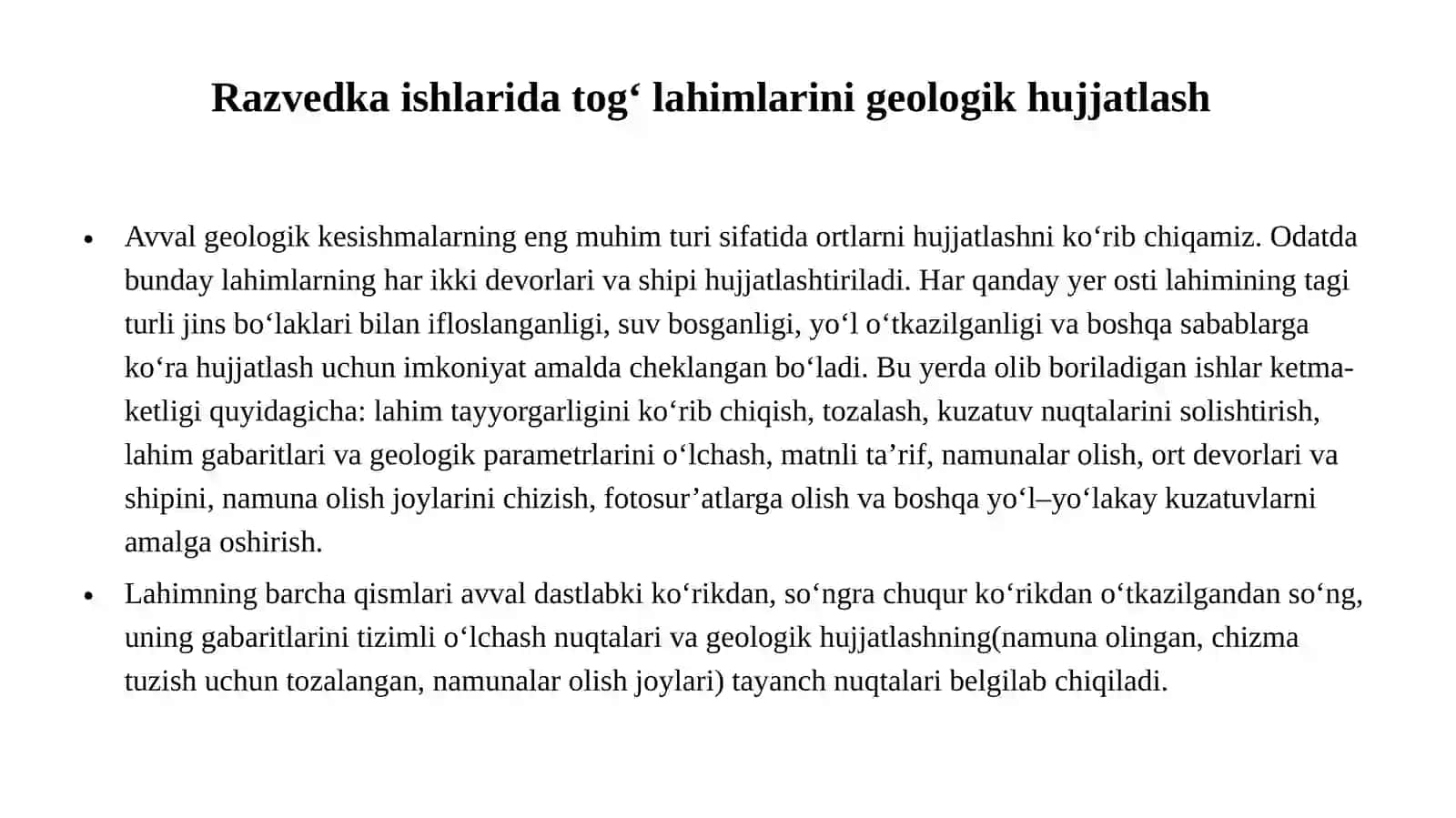 Razvedka tizimi, burg‘ilash, tog‘ inshootlari, tog‘ ishlari va burg‘ilash 3
