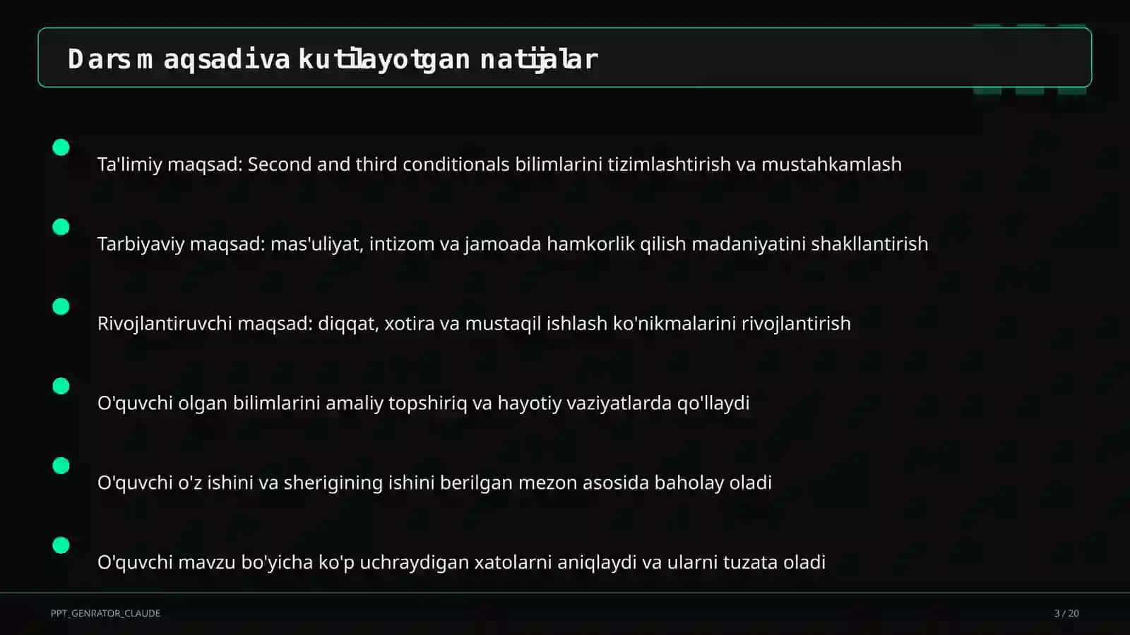 Ingliz tili (1–11) — metodik birlashma uchun 3