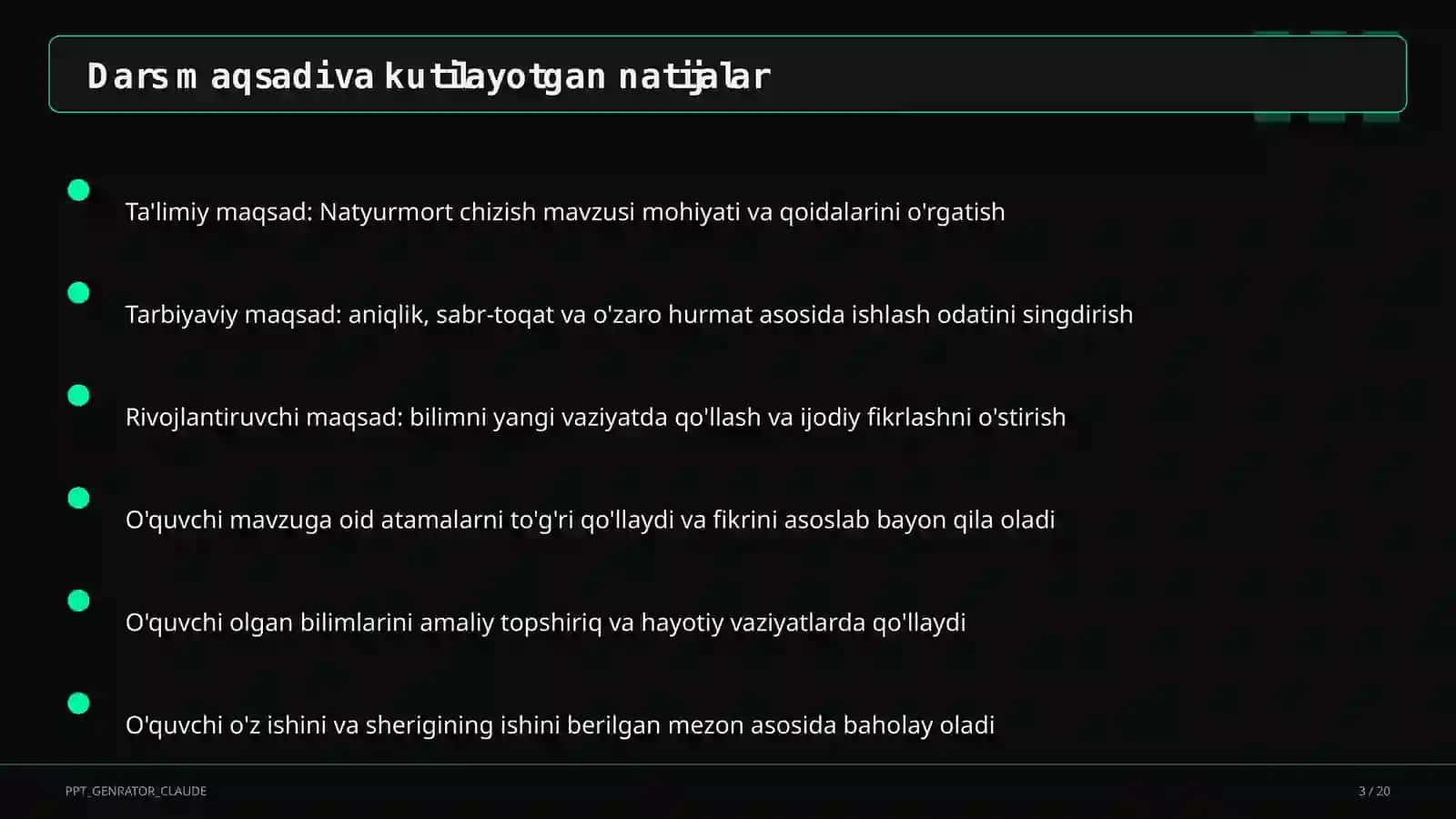 Natyurmort chizish (2-sinf) 3