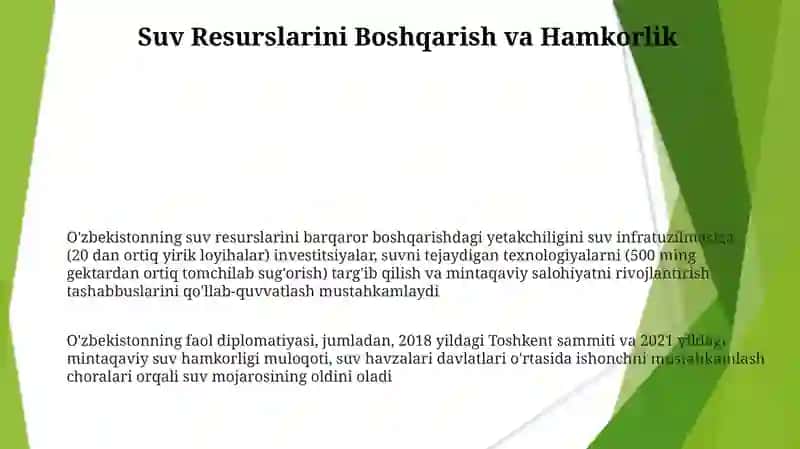 Oʻzbekistonning Markaziy Osiyoda tinchlik va barqarorlikni ta'minlashdagi oʻrni 3