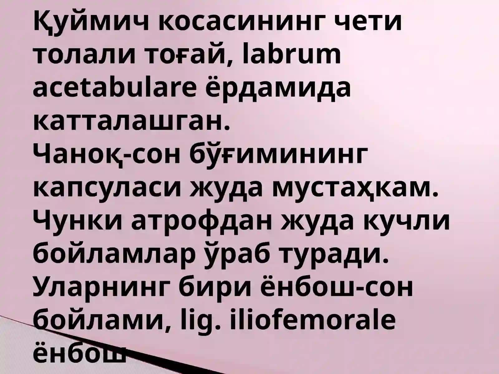 Чаноқ-сон бўғими 3
