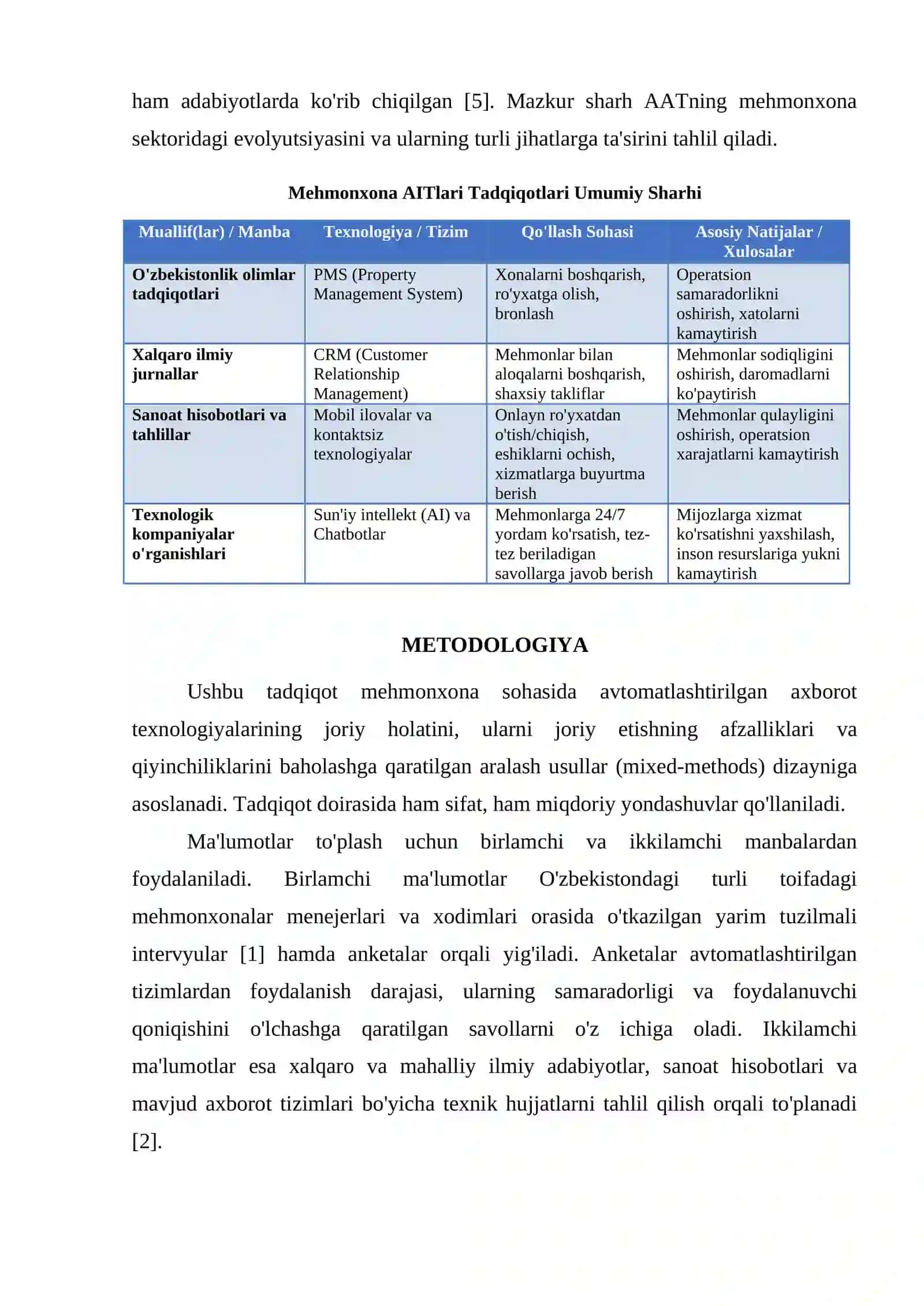 MEHMONXONA SOHASIDA AVTOMATLASHTIRILGAN AXBOROT TEXNOLOGIYALARI 3