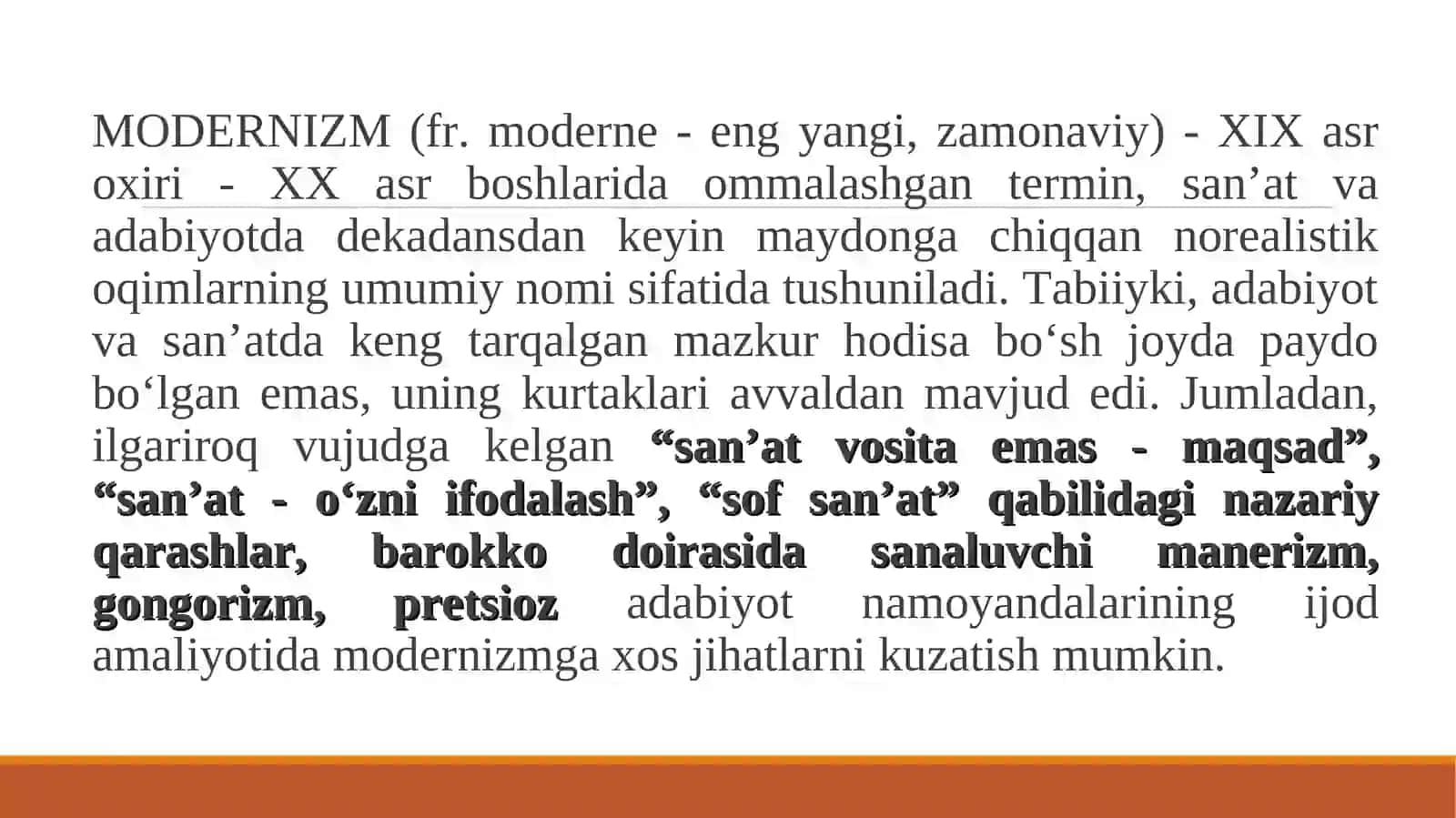 Modernizm va postmodernizm oqimlari 3