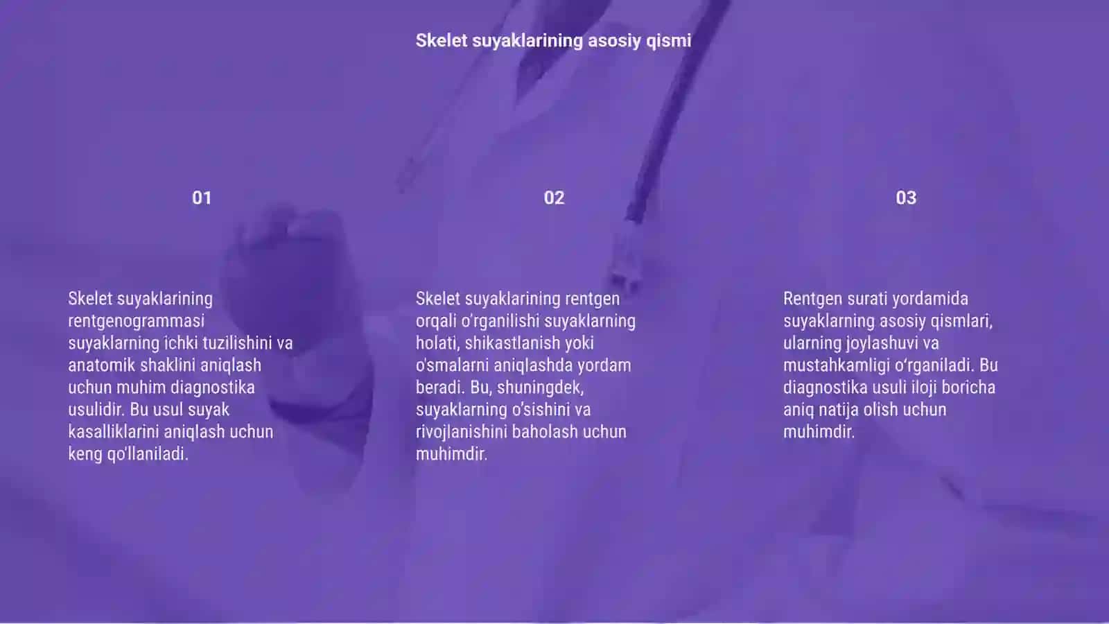 Skelet suyaklarning rentgenatomiyasi 3