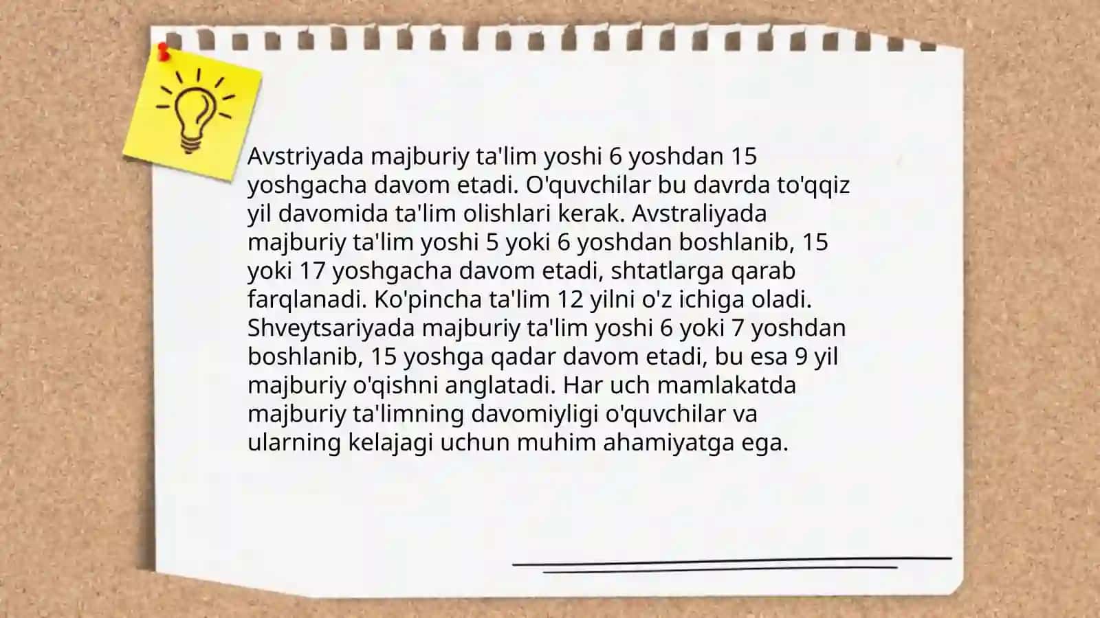 Avstriya, Avstraliya va Shveytsariyada Ta'lim Tizimi 3
