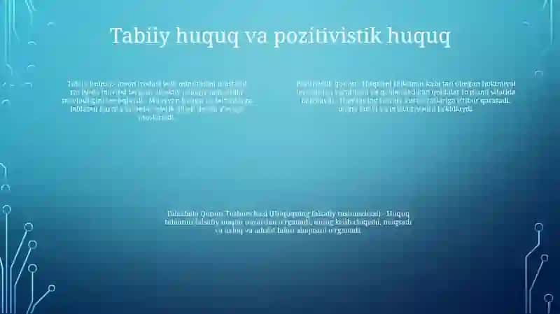 Falsafada Qonun Tushunchasi Qonunlarning Turlari 3