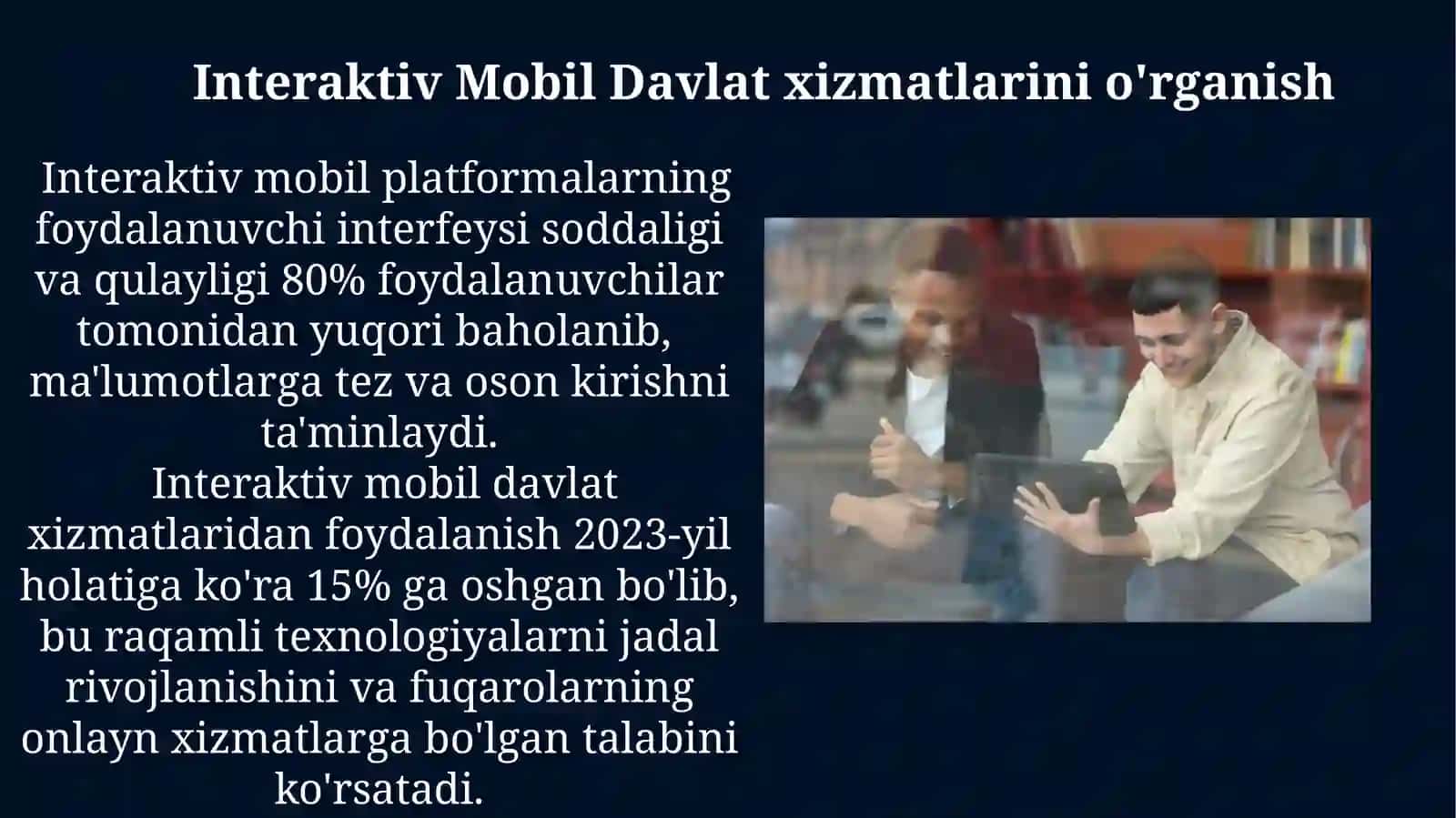 Interaktiv mobil davlat xizmatlarini organish va amalda qo’llash 3