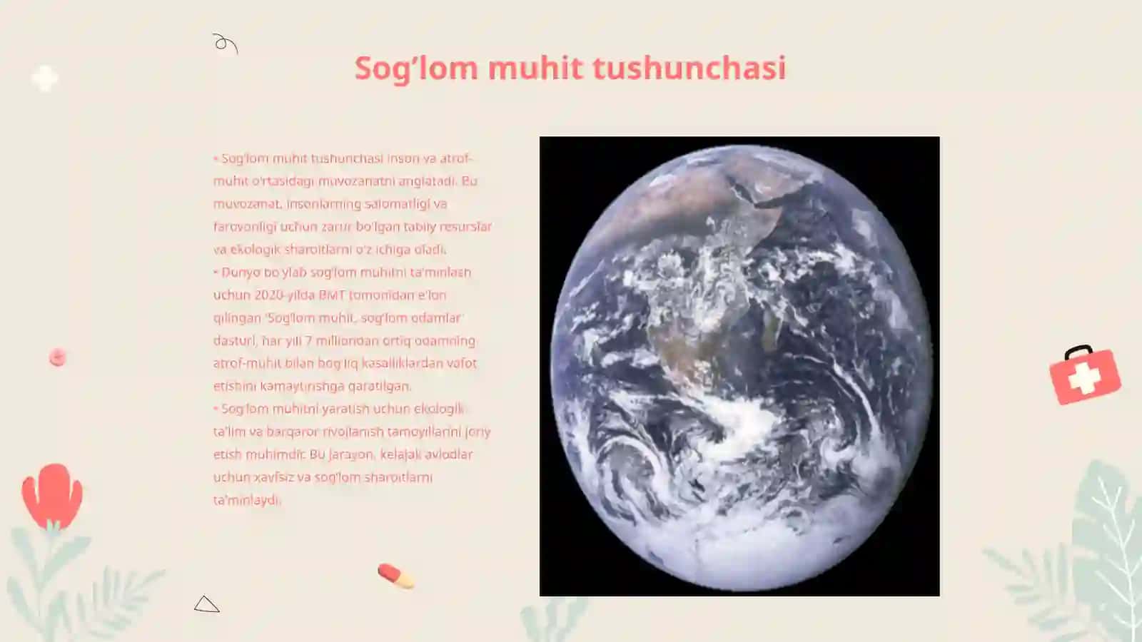 Sogʼlom muhit tushunchasi 3