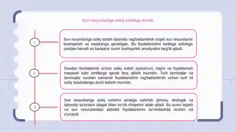 Suv resurslardan foydalanganlik uchun soliq 3