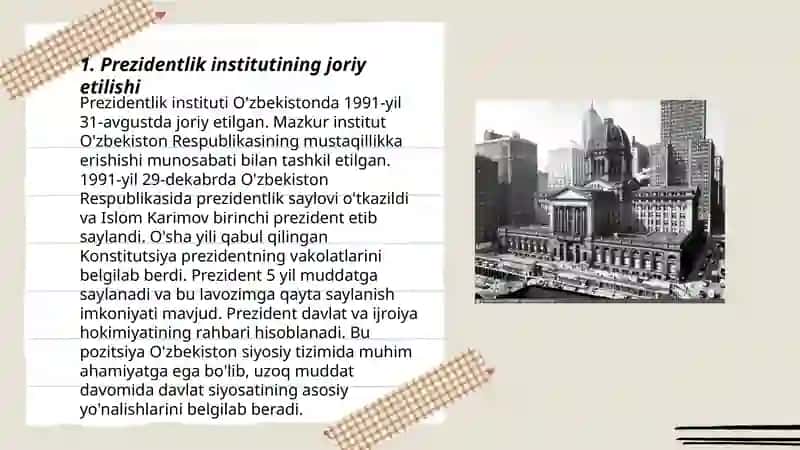 Mustaqillik yillarida davlat boshqaruvi tizimida amalga oshirilgan islohotlar 3