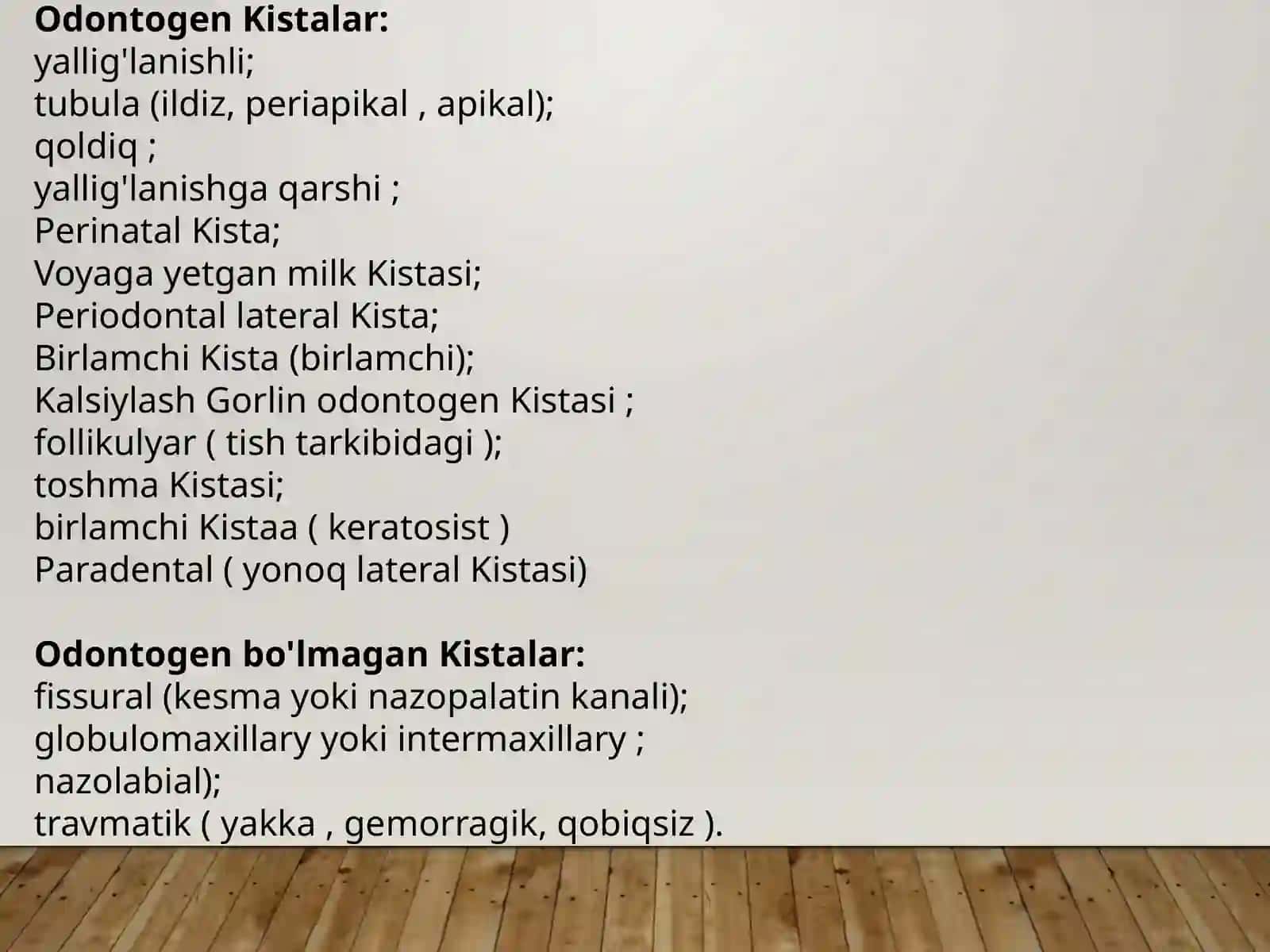 Jag'ning odontogenKistalari 3