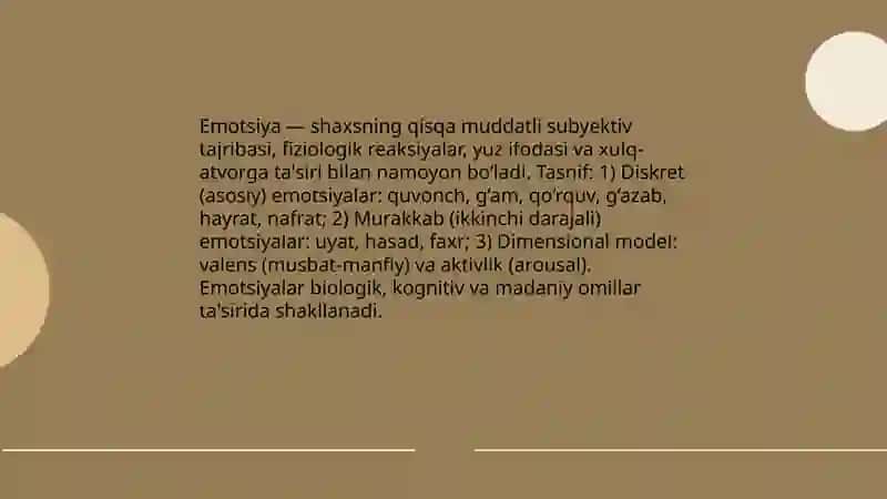 Emotsiyalar va ularning funksiyalari 3
