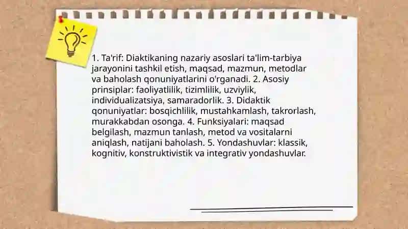 Diaktika - pedogogik jarayonning tarkibiy qismi sifatida 3