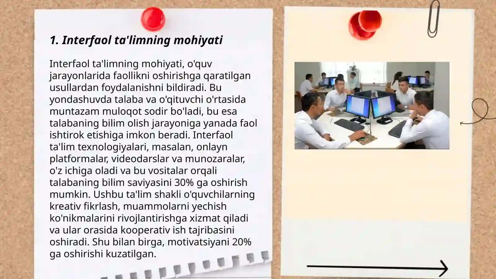 Interfaol ta'limning mohiyati 3