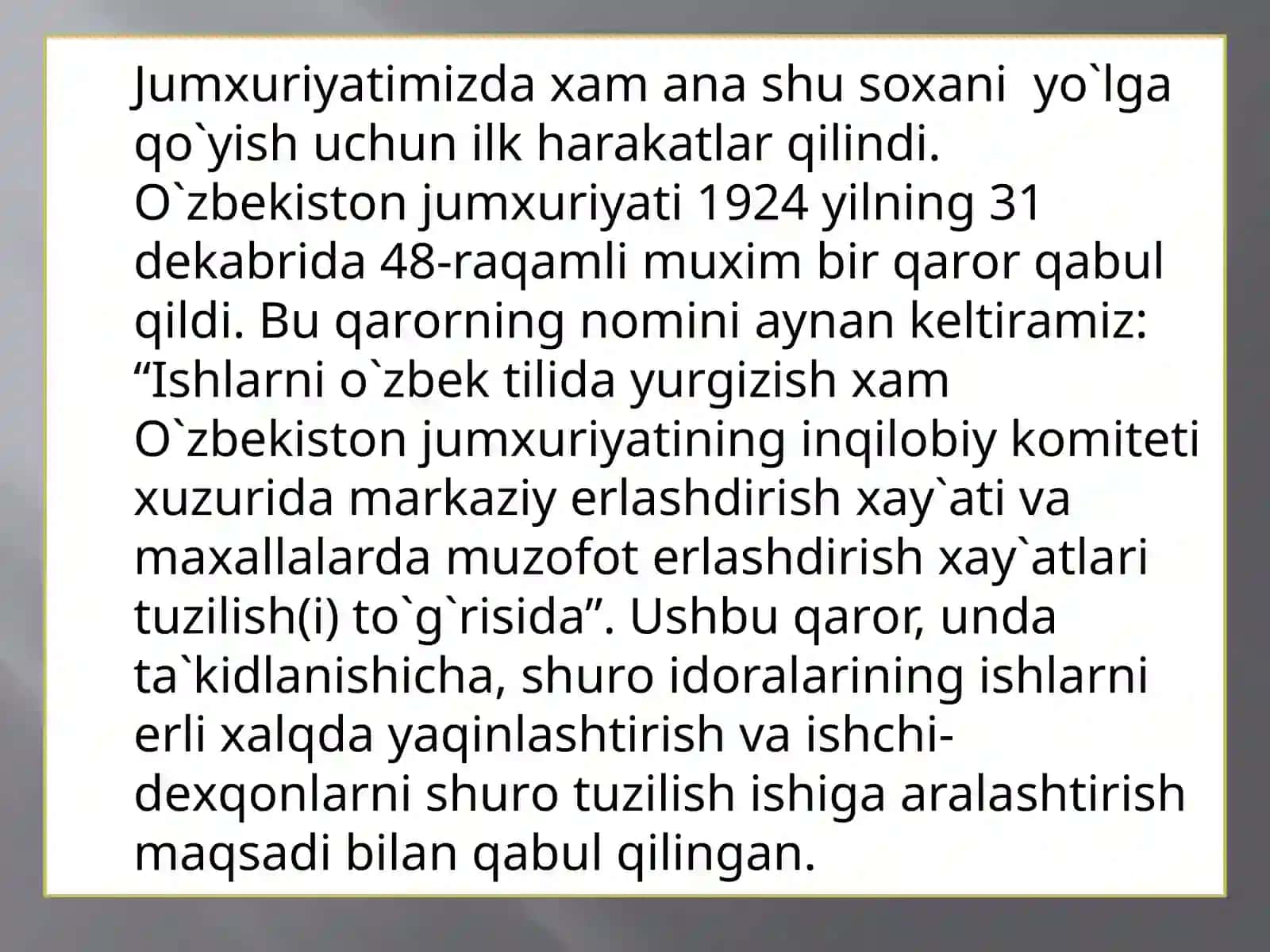 O`zbek tilida ish yuritish 3
