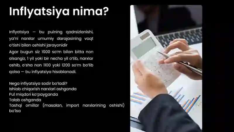 Inflyatsiya effektini real qiymatlar bo‘yicha hisoblash 3