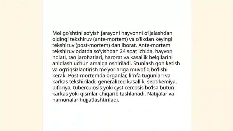 Mol gòshtini qayta ishlash 3