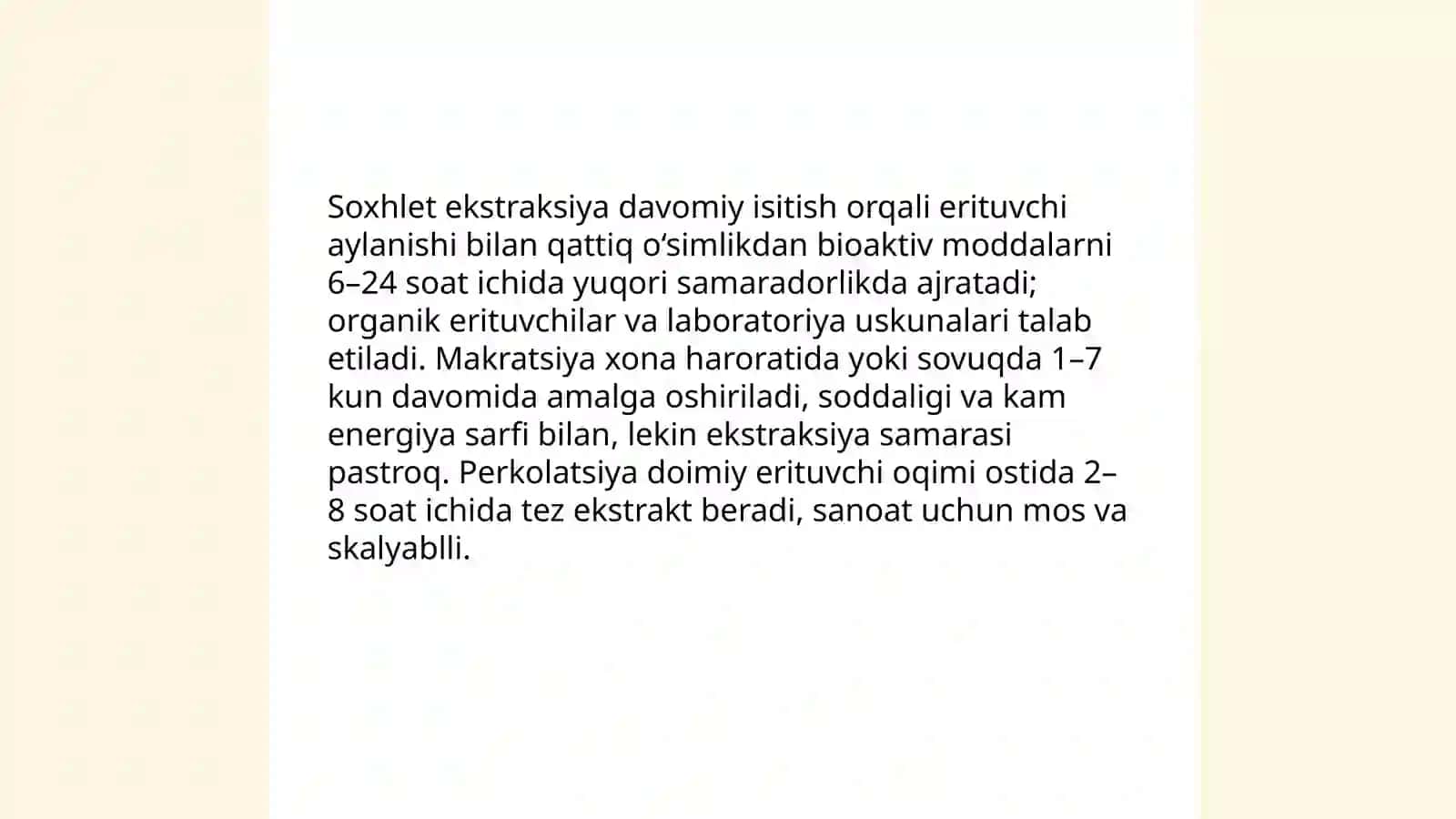 Mahalliy oʻsimliklardan biologik faol moddalar ajratish 3