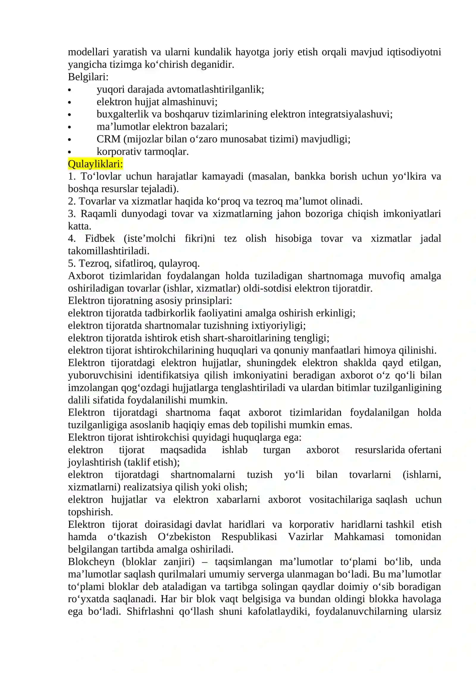 O‘zbekistonda raqamli moliyani rivojlantirish va kripto-birjalar faoliyatini tashkil etish masalalari 3