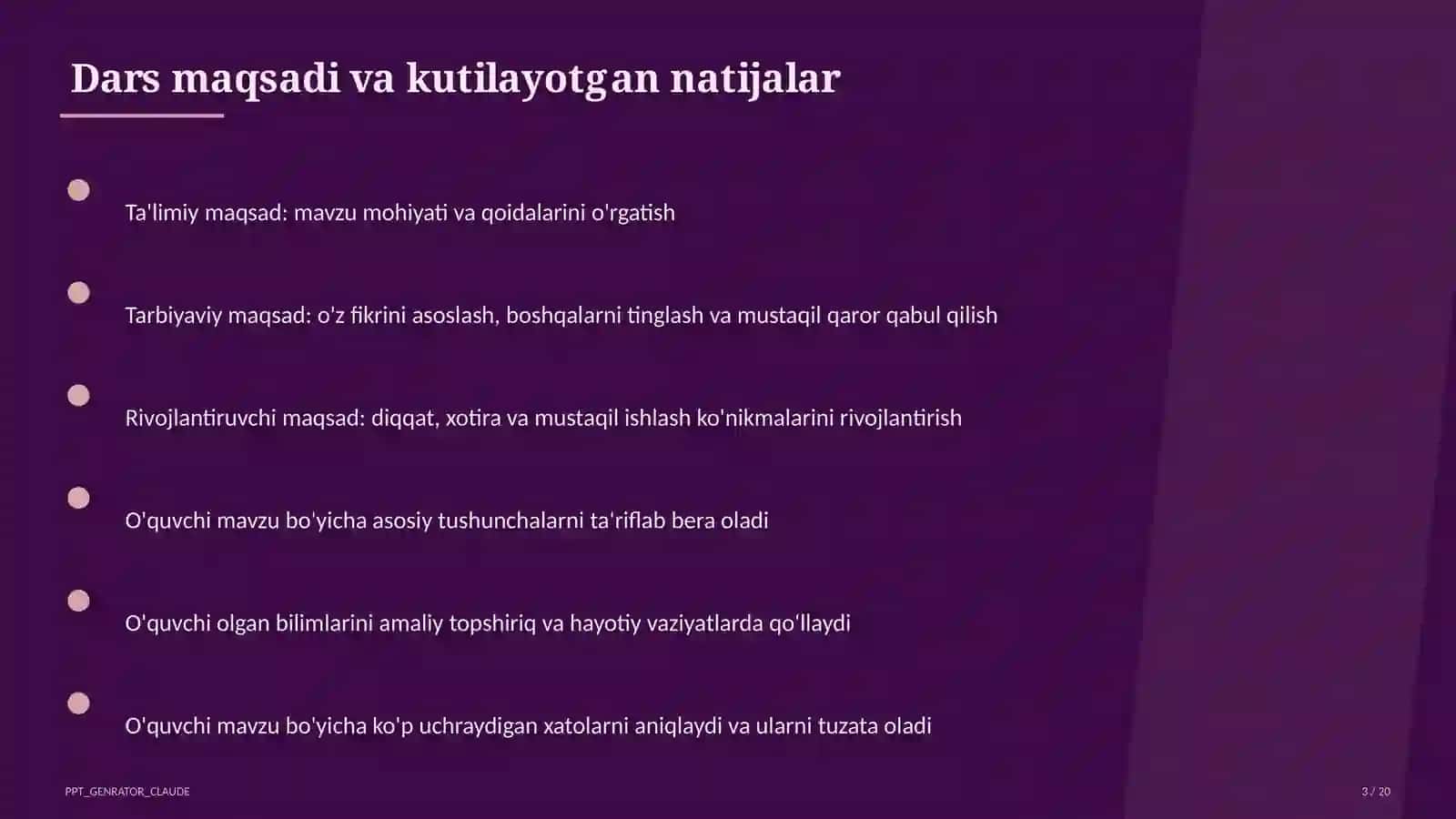 Sun'iy intellekt darslari 3